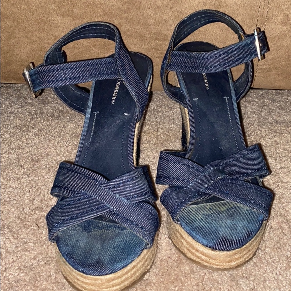 BGBCeneration Denim/Cork Wedge